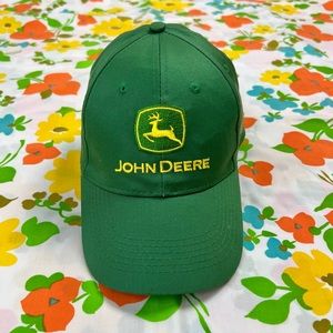 John Deer green trademark snapback hat